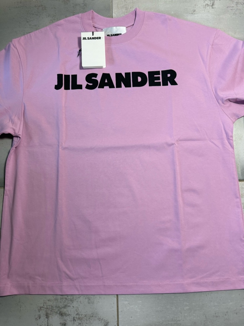 Jil Sander Lavender-Pink Logo Tee